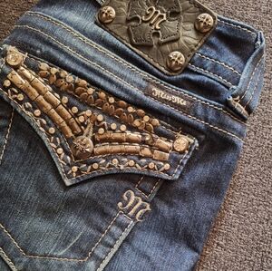 ♤{{Miss Me}}♤ Bootcut style dark wash jeans.